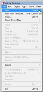 Start a New Artboard in Illustrator Step 1: Open New Artboard