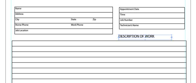 Illustrator Form Tut - Create Text Box for Description of Work Illustrator Form Tut - Create Text Box for Description of Work