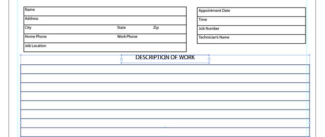 Illustrator Form Tut - Horizontally Align "Description of Work" with Box Illustrator Form Tut - Horizontally Align "Description of Work" with Box