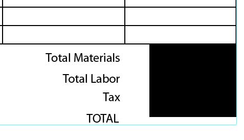 Illustrator Form Tut - Create Rectangle for Totals Illustrator Form Tut - Create Rectangle for Totals