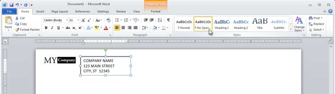 Word Env #10 Tutorial - Remove Excessive Spacing from Return Address