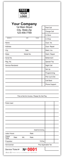 Service Ticket Forms