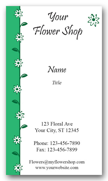 Florist Shop Business Cards