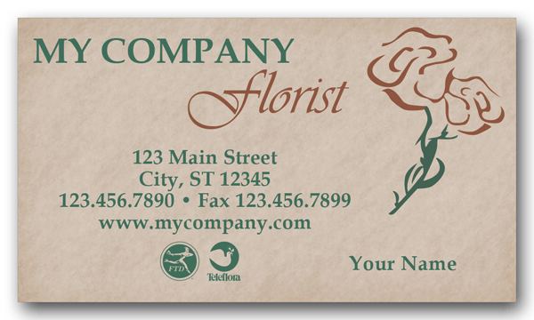 Flower Shop Business Card