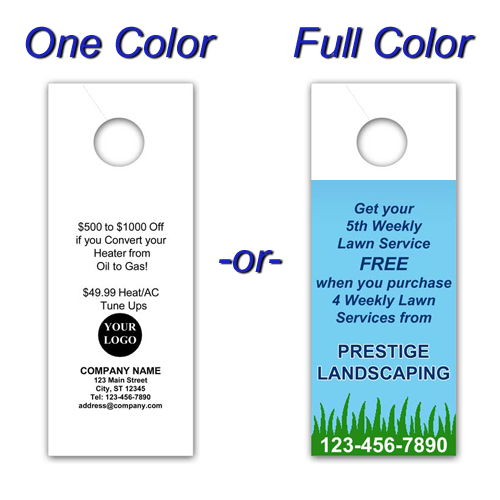 Spa Tags Business Promotional Products Printed Tags Door Hangers Customized Door Hanger