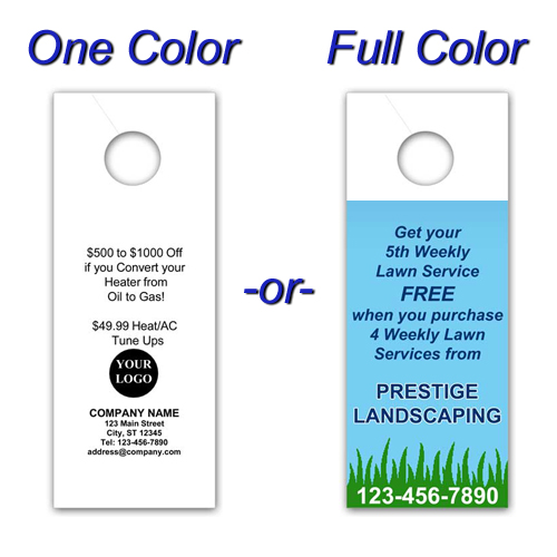 Custom Door Hanger - Upload Your Design, SKU: TG-3228