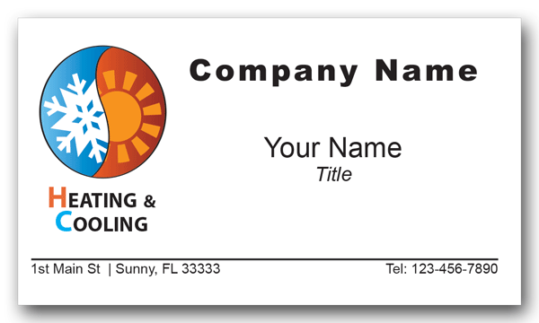HVAC Business Cards Style 200