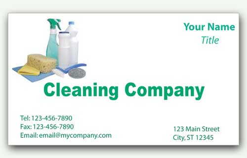 Janitorial Business Cards
