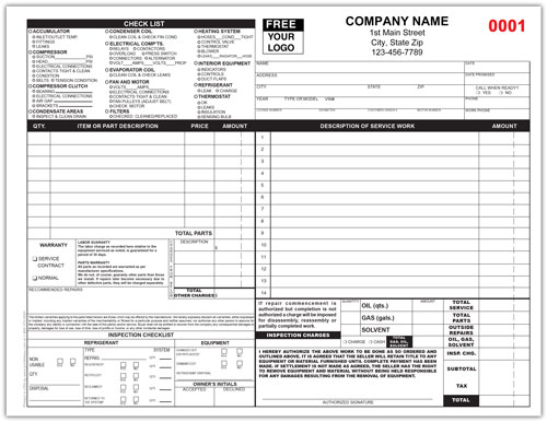 Auto Repair Service Form