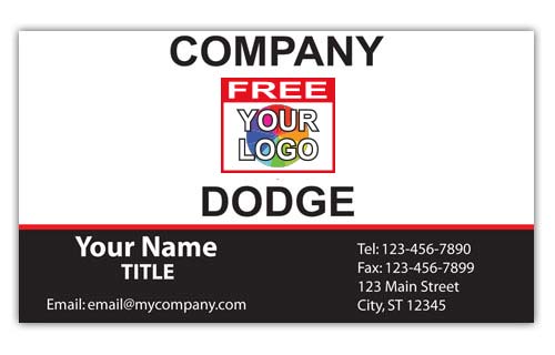 Business Card with Logo for Dodge Dealerships