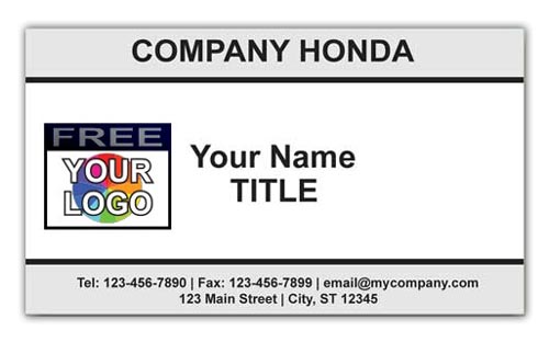Honda Logo Business Card for Sales or Service Center