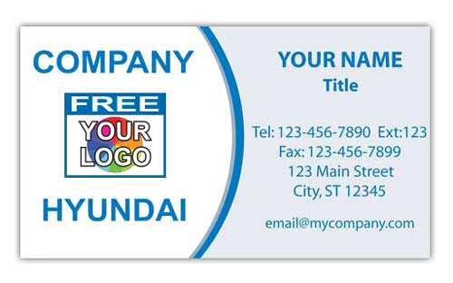 Hyundai Business Card with Logo