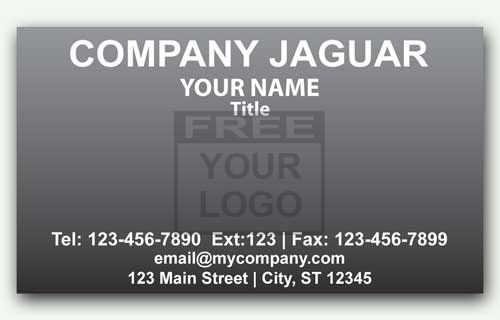 Business Card for Jaguar Dealerships with Logo