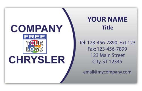 Chrysler Business Card with Logo
