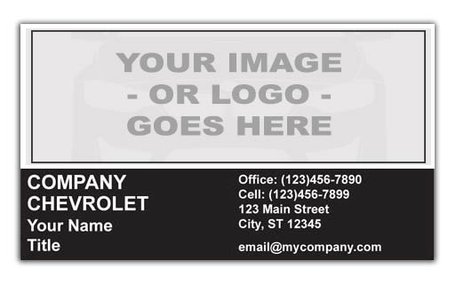 Business Card with Chevrolet Image