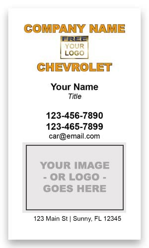 Chevrolet Automotive Business Card