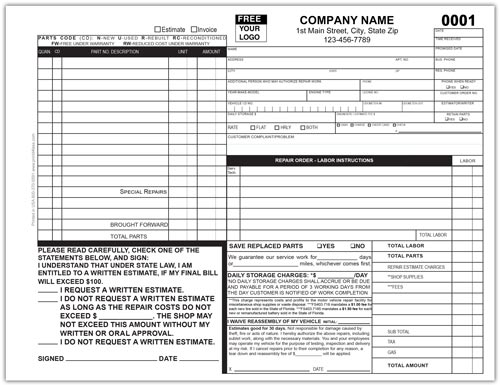 Auto Repair Invoice Template from www.printit4less.com