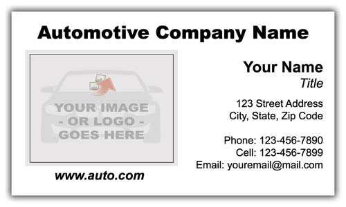 Auto Service Business Cards