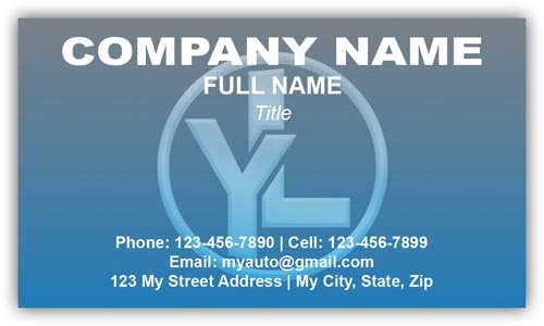 Business Card for Hyundai Auto Sales with Logo