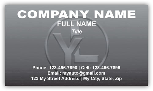 Customized Business Card for Acura Dealerships with Logo