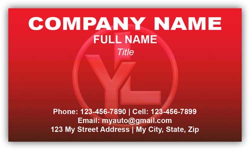 Business Card for Dodge Auto Sales with Logo