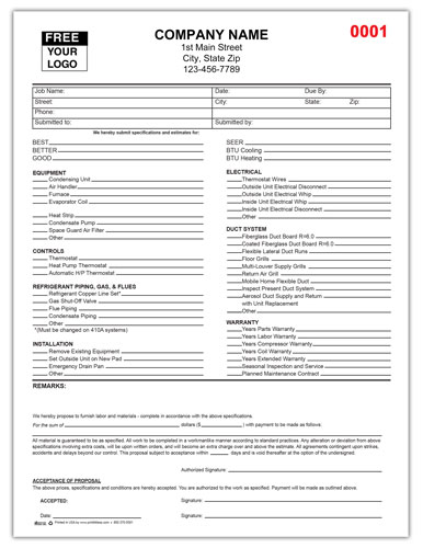 Hvac Proposal Template Sample Professional Template hvac-proposal-template-pdf-free-download-printable-templates-lab
