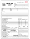 HVAC Repair Service Checklist Form