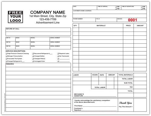 HVAC Service Form