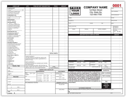 HVAC Service Order Form