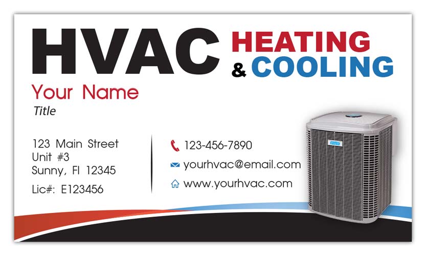 HVAC Business Card PrintIt4Less