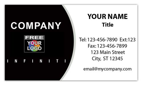 Auto Sales Business Card with Infiniti Logo