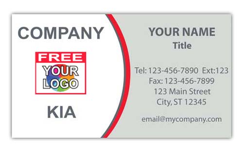 Kia Business Card with Logo