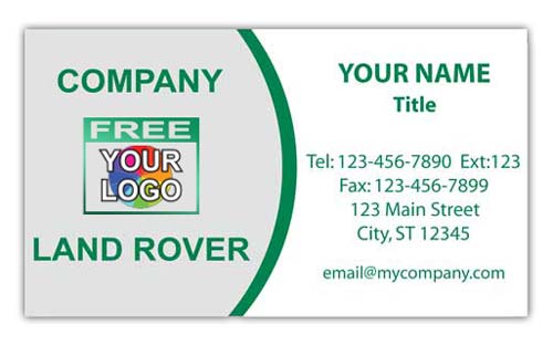 Land Rover Business Card with Logo