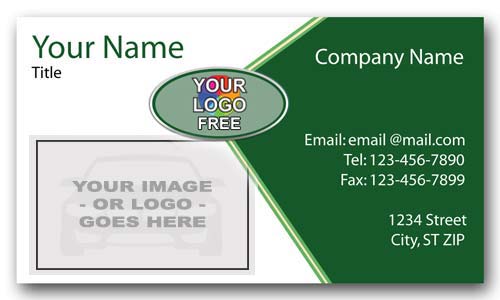 Land Rover SUV Business Card with Logo