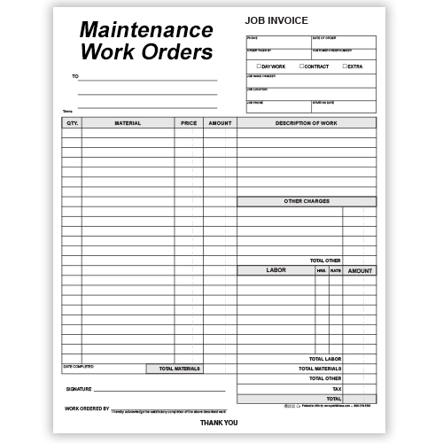 Maintenance Work Orders