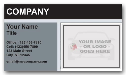 Mercedes Dealership Business Card