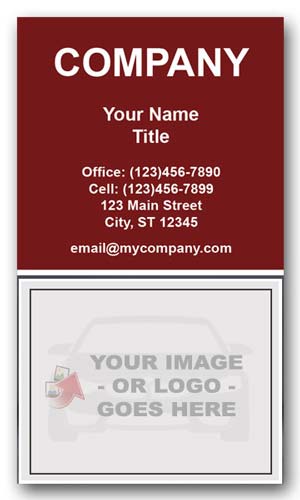 Red Mini Cooper Business Card