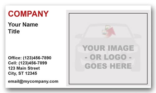 Mitsubishi Dealership Business Card