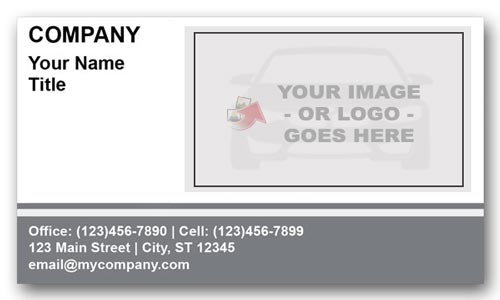 Mitsubishi Auto Center Business Card