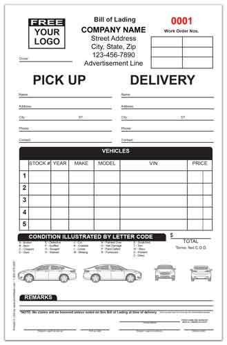 Small Bill of Lading