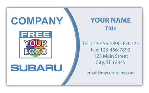 Subaru Business Card with Logo