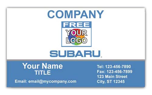 Business Card with Logo for Subaru Dealerships