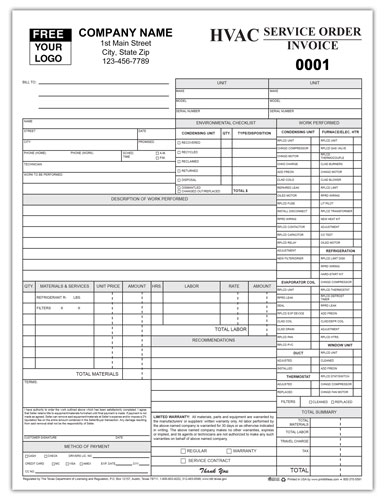 Service Order Invoice Template