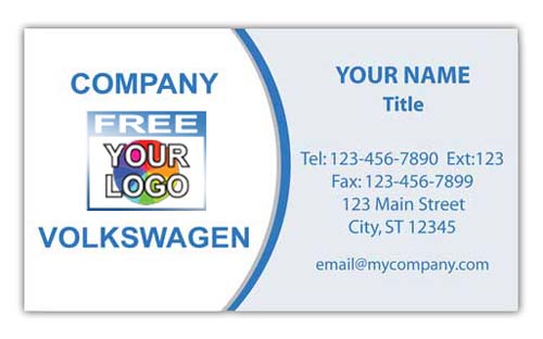 Volkswagen Business Card with Logo