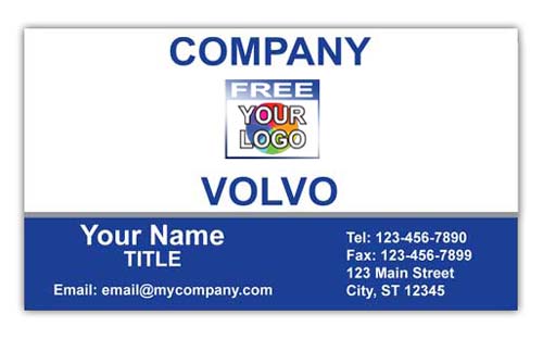 Business Card with Logo for Volvo Dealerships