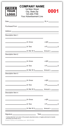 Weight Ticket