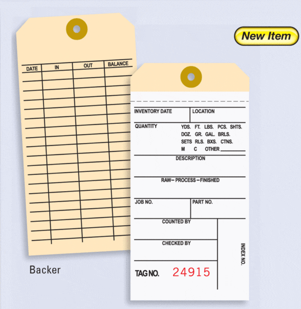 Inventory Tag 2 part PrintIt4Less