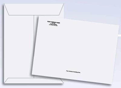 10 x 13 Personalized Tyvek Envelopes