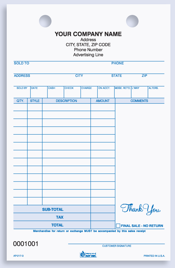 Apparel Sales Invoice Form