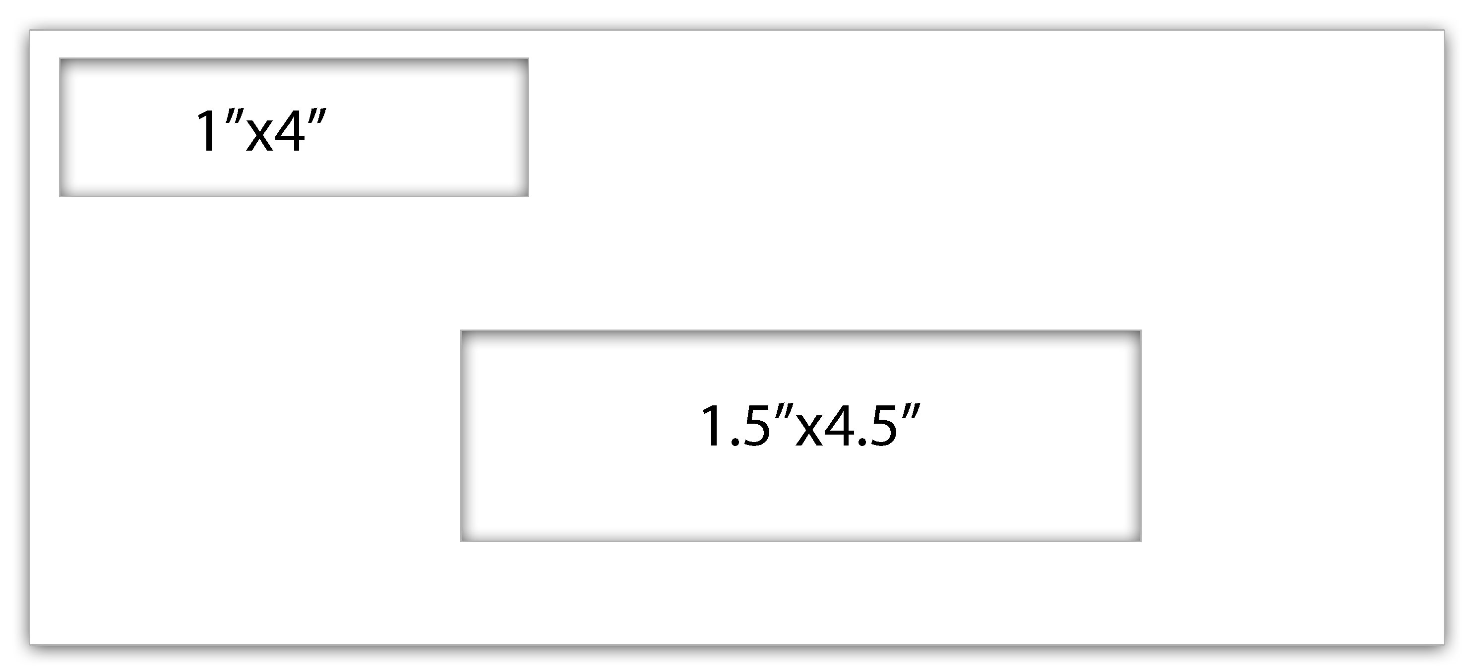 Small Double Window Envelope 6.75